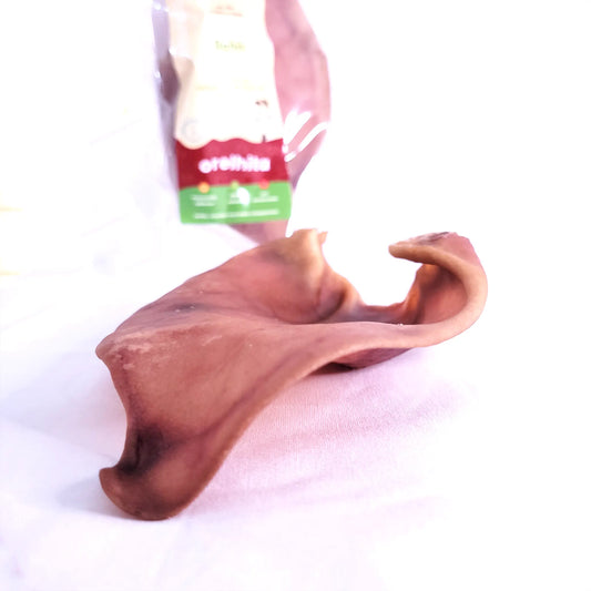 Orelhita - Mordedor Natural de Orelha Suína Desidratada